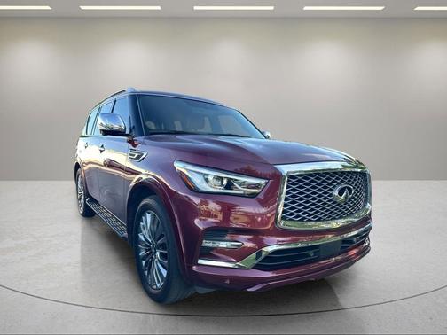 Coulis Red 2021 INFINITI QX80 SENSORY AWD