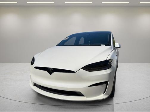 Pearl White Multi-Coat 2022 Tesla Model X Plaid Tri Motor All-Wheel Drive