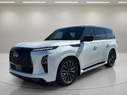 Radiant White/Black Obsidian 2026 INFINITI QX80 AUTOGRAPH AWD