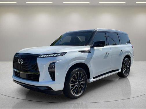 Radiant White/Black Obsidian 2026 INFINITI QX80 AUTOGRAPH AWD