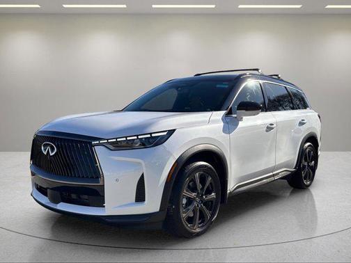 Radiant White/Black Obsidian 2026 INFINITI QX60 AUTOGRAPH