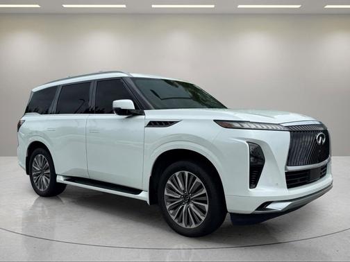 Radiant White 2025 INFINITI QX80 SENSORY AWD