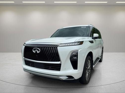 Radiant White 2025 INFINITI QX80 SENSORY AWD