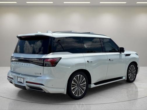 Radiant White 2025 INFINITI QX80 SENSORY AWD