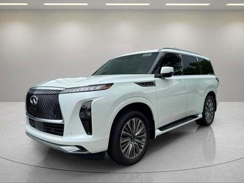 Radiant White 2025 INFINITI QX80 SENSORY AWD
