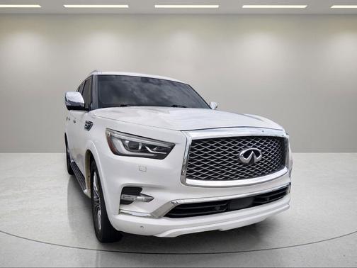 Moonstone White 2021 INFINITI QX80 SENSORY