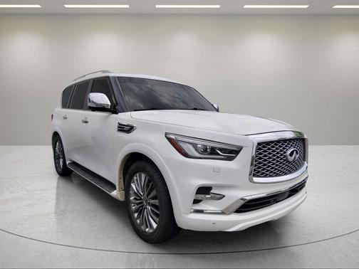 Moonstone White 2021 INFINITI QX80 SENSORY
