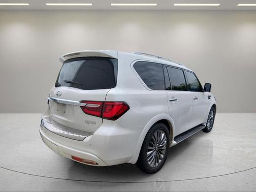 Moonstone White 2021 INFINITI QX80 SENSORY