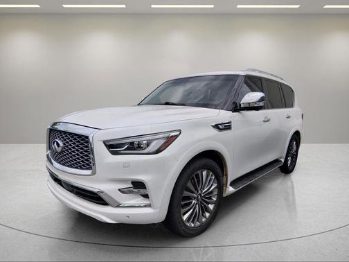 Moonstone White 2021 INFINITI QX80 SENSORY