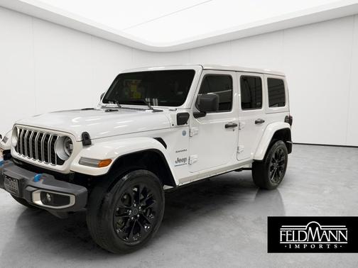 Bright White Clearcoat 2024 Jeep Wrangler 4xe Sahara