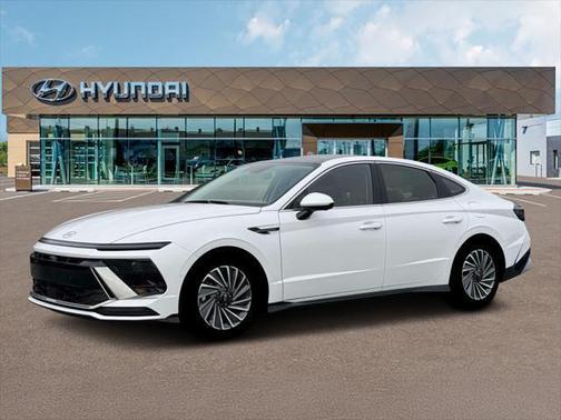 Serenity White 2026 Hyundai SONATA Hybrid Limited