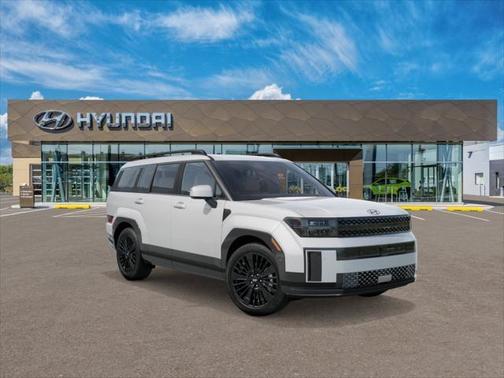 Serenity White 2026 Hyundai SANTA FE HEV Calligraphy