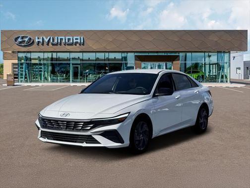Serenity White 2026 Hyundai ELANTRA HEV SEL Sport