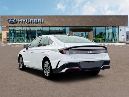 Serenity White 2026 Hyundai SONATA Hybrid Limited