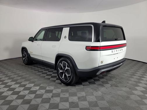 Glacier White 2024 Rivian R1S Adventure Quad Motor Large Pack