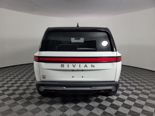 Glacier White 2024 Rivian R1S Adventure Quad Motor Large Pack