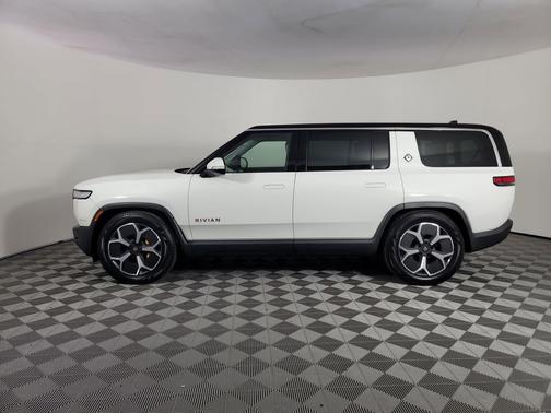 Glacier White 2024 Rivian R1S Adventure Quad Motor Large Pack