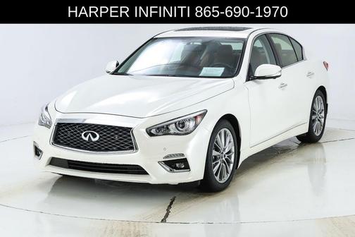 Majestic White 2023 INFINITI Q50 3.0t LUXE