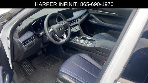 Radiant White/Black Obsidian 2026 INFINITI QX60 SPORT AWD