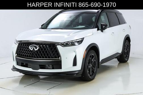 Radiant White/Black Obsidian 2026 INFINITI QX60 SPORT AWD