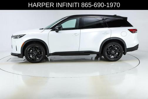 Radiant White/Black Obsidian 2026 INFINITI QX60 SPORT AWD