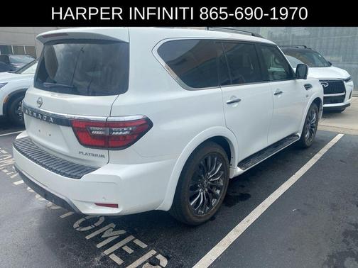 Aspen White TriCoat Pearl 2022 Nissan Armada Platinum 4WD
