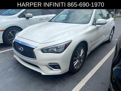 Majestic White 2018 INFINITI Q50 3.0t LUXE