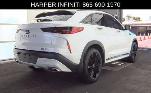 Radiant White 2023 INFINITI QX55 SENSORY