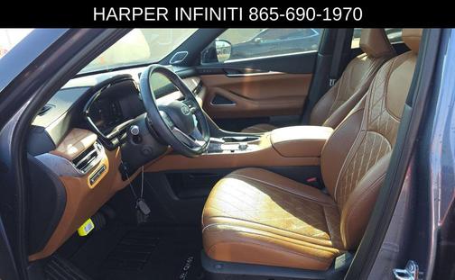 Moonbow Blue/Black Obsidian 2023 INFINITI QX60 AUTOGRAPH
