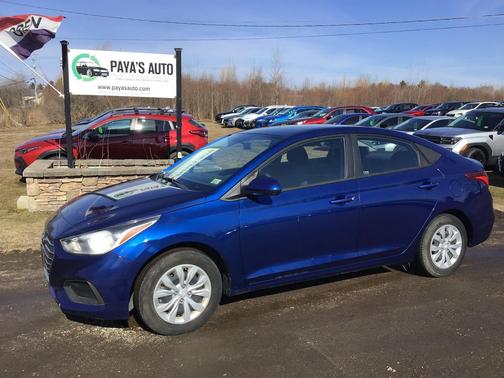 Blue 2020 Hyundai Accent SE