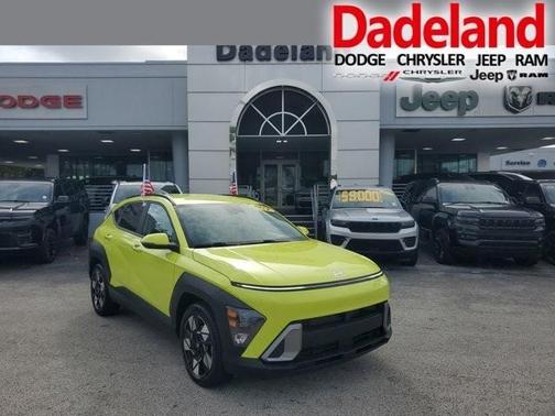 Yellow 2024 Hyundai KONA SEL