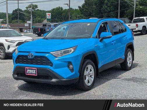 Blue Flame 2021 Toyota RAV4 Hybrid XLE