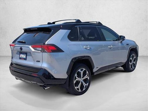 Silver Sky Metallic/Midnight Black Metallic 2023 Toyota RAV4 Prime XSE