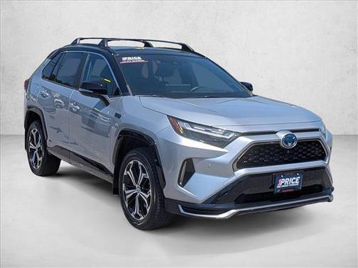 Silver Sky Metallic/Midnight Black Metallic 2023 Toyota RAV4 Prime XSE
