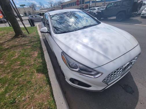 Quartz White Pearl 2019 Hyundai SONATA SEL