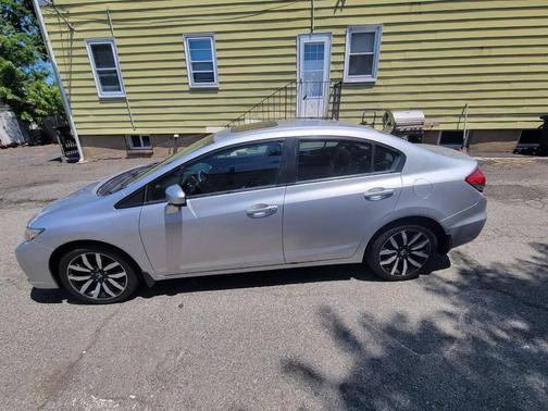 Alabaster Silver Metallic 2015 Honda Civic EX-L