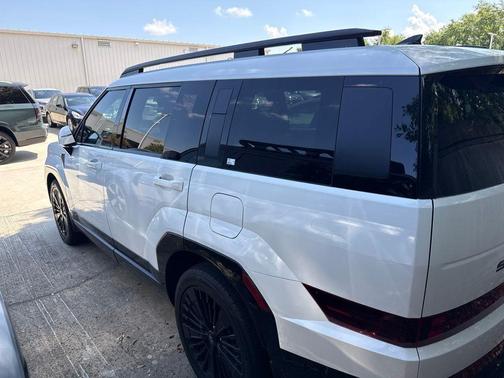 Serenity White 2025 Hyundai SANTA FE HEV Calligraphy