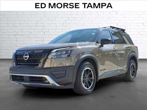 Baja Storm/Super Black Roof 2023 Nissan Pathfinder Rock Creek 4WD