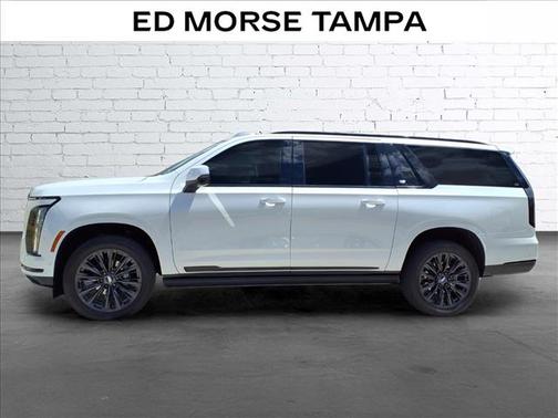 Crystal White Tricoat 2025 Cadillac Escalade ESV Sport