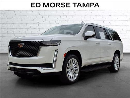 Crystal White Tricoat 2024 Cadillac Escalade ESV Luxury