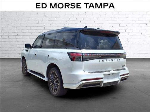 Radiant White/Black Obsidian 2025 INFINITI QX80 AUTOGRAPH AWD