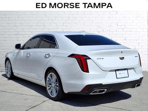 Summit White 2024 Cadillac CT4 Premium Luxury