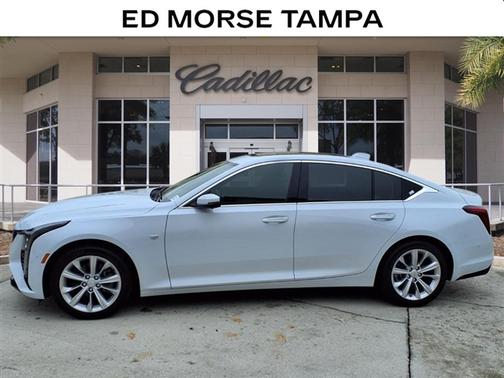 Vibrant White Tricoat 2026 Cadillac CT5 Premium Luxury