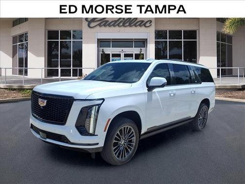 Vibrant White Tricoat 2026 Cadillac Escalade ESV Sport Platinum