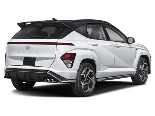 Atlast White w/Black Roof 2024 Hyundai KONA N Line