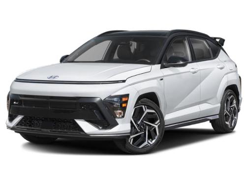 Atlast White w/Black Roof 2024 Hyundai KONA N Line