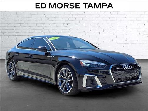 Mythos Black Metallic 2023 Audi A5 Sportback 45 S Line Premium Plus