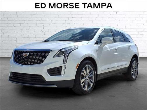 Crystal White Tricoat 2025 Cadillac XT5 Premium Luxury