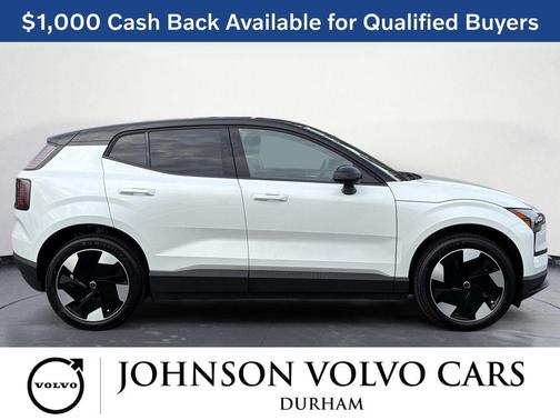 Crystal White Metallic 2026 Volvo EX30 Plus Twin Motor Performance, Fully electric