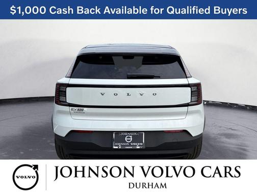 Crystal White Metallic 2026 Volvo EX30 Plus Twin Motor Performance, Fully electric